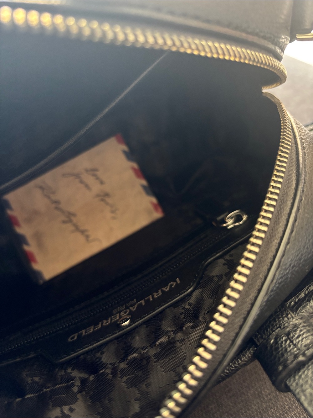 KARL LAGERFELD Paris Black & Natural Straw Satchel - Picture 3 of 3